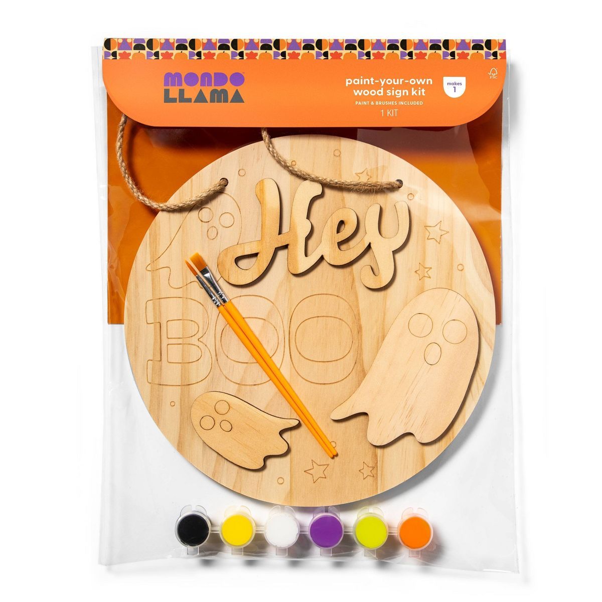Halloween Paint-Your-Own Sign Kit - Mondo Llama™ | Target