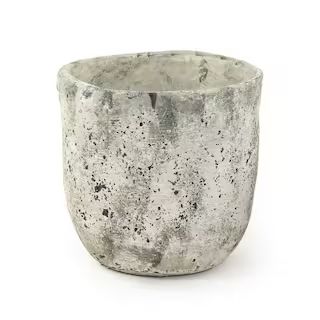 Zentique Asymmetrical Distressed Grey XLarge Decorative Vase 7793XL A866 - The Home Depot | The Home Depot