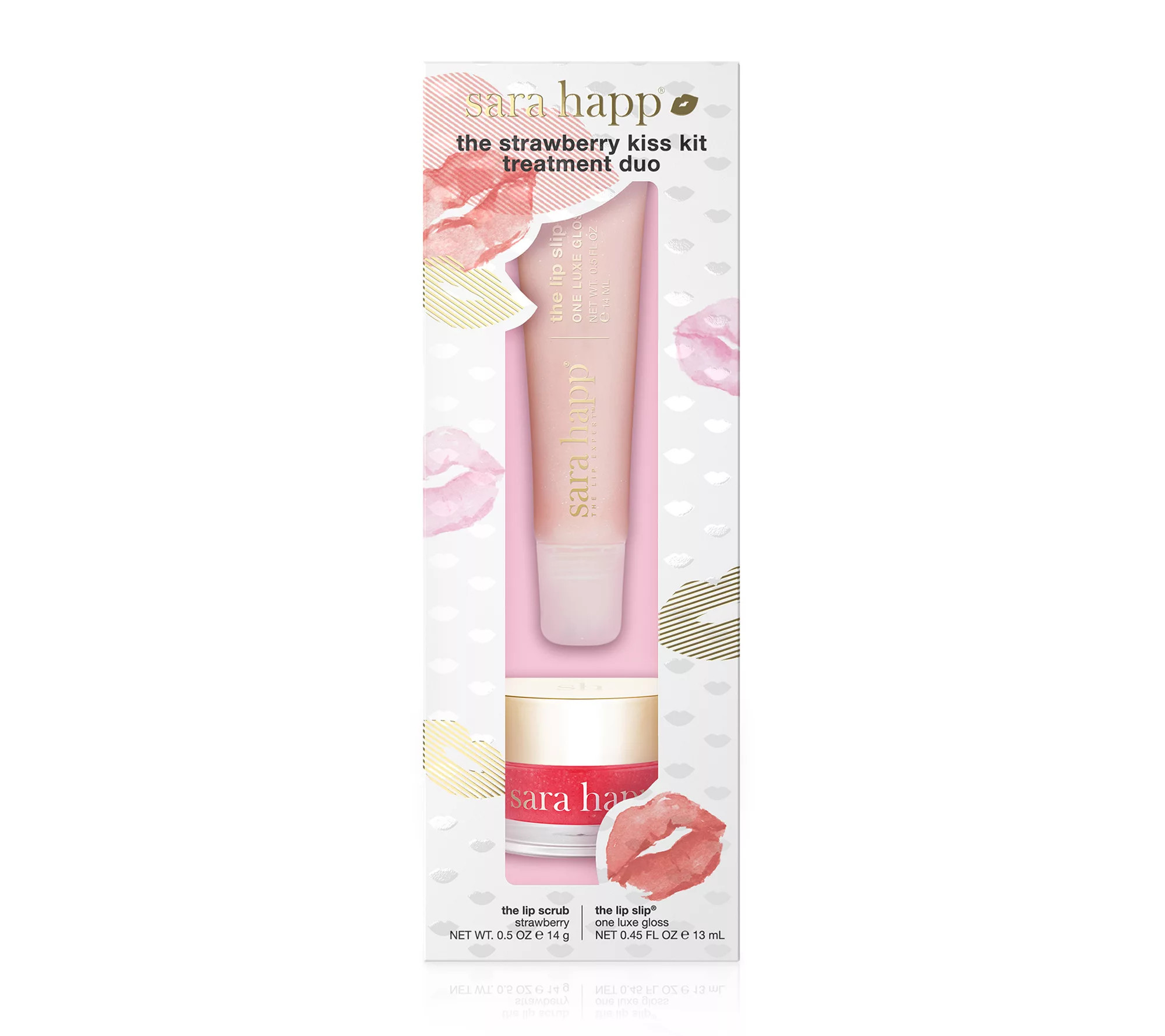 Sara Happ The Kiss Kit Lip Scrub and Lip Slip 2pc Set | QVC