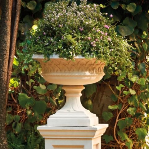 Yorkshire Urn and Garden Pedestal | Frontgate | Frontgate