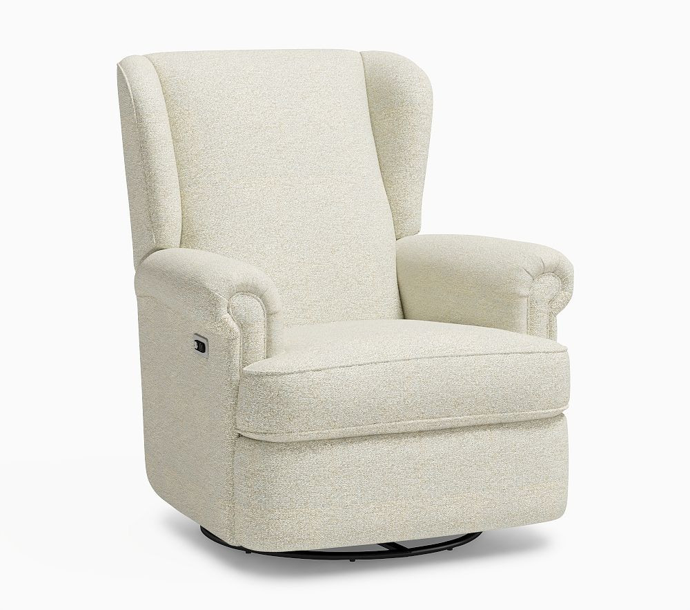 Chris Loves Julia Lakehouse Swivel Glider Recliner | Pottery Barn Kids
