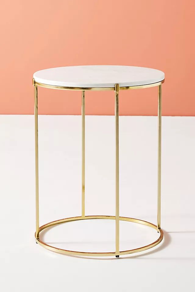 Leavenworth Marble Side Table | Anthropologie (US)