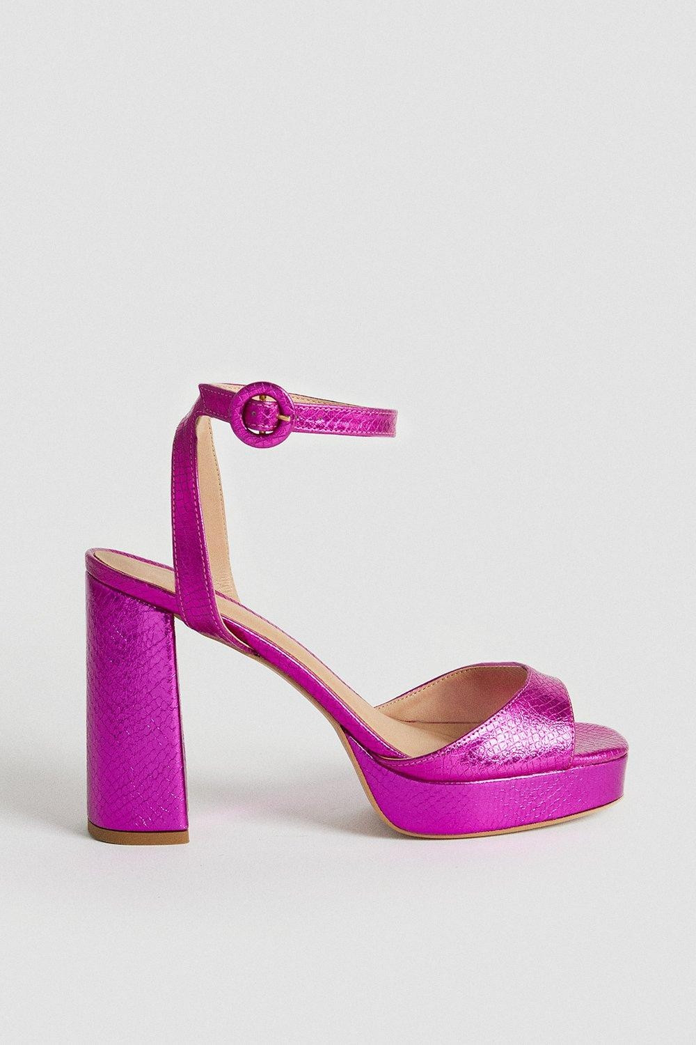 Metallic 70's Platform | Karen Millen US