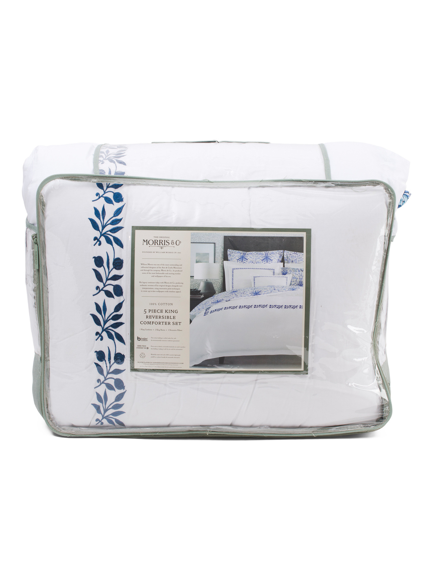 5pc Reversible Hyacinth Comforter Set | TJ Maxx