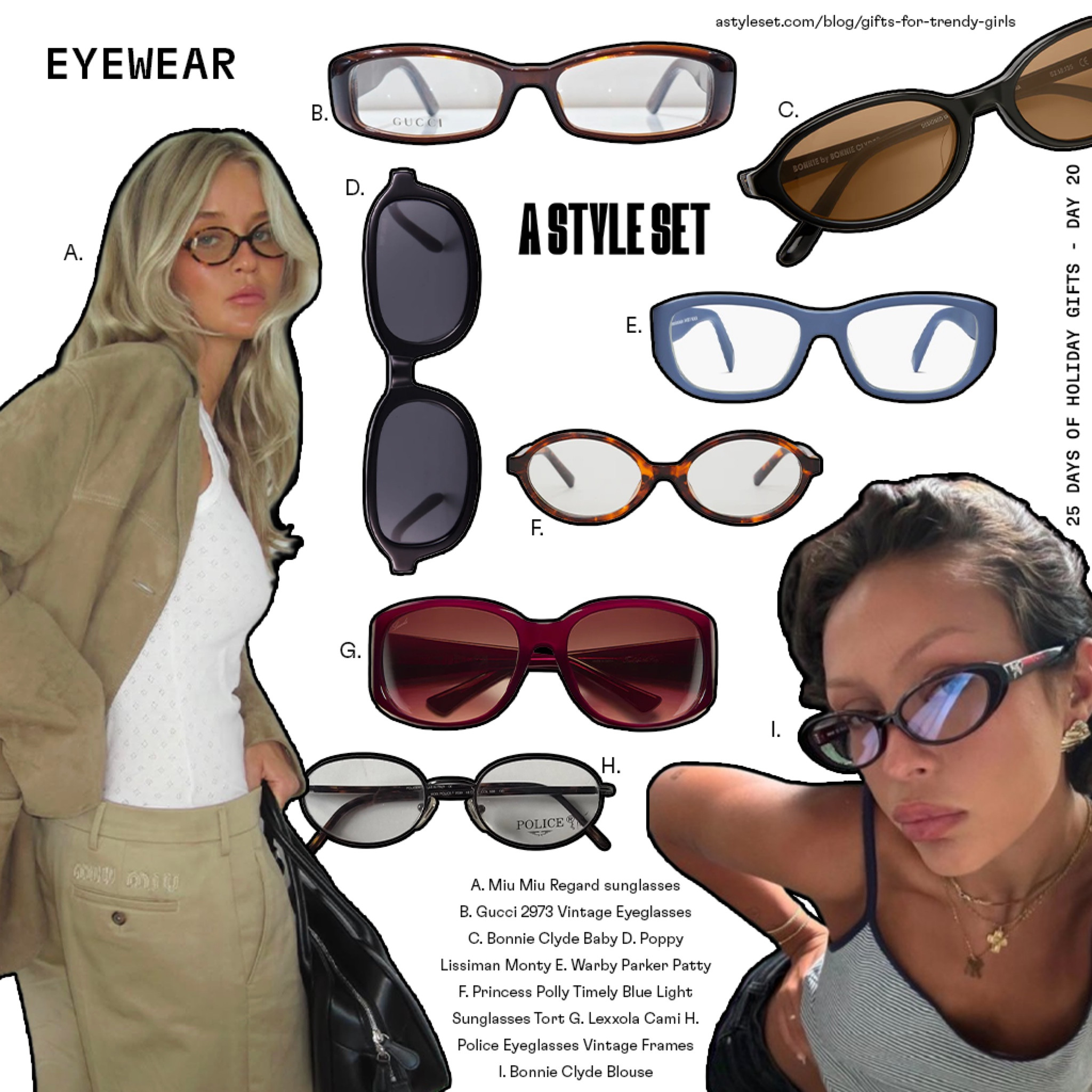 25 DAYS OF HOLIDAY GIFTS 🕶️ day 20 - eyewear !! More gift ideas & all links to shop on astyleset.com/blog/gifts-for-trendy-girls

#LTKGiftGuide #LTKStyleTip #LTKHoliday