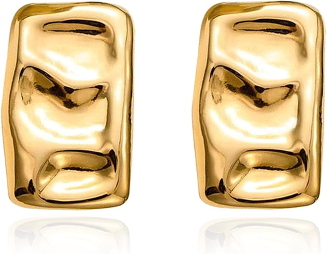 Chunky Gold Earrings Statement Earrings for Women Gold Seashell Starfish Earrings Ocean Summer Be... | Amazon (US)