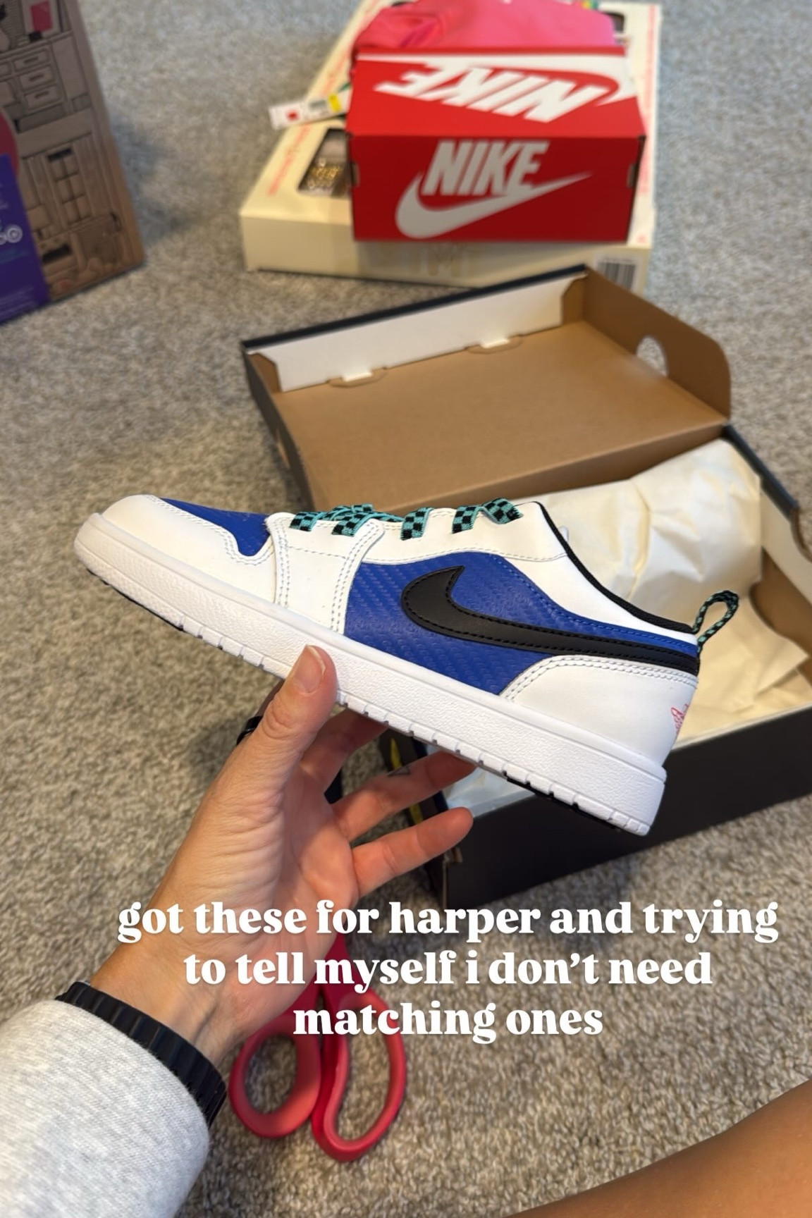 may need these in my size too!! they’re so cute for my son & the laces actually are attached to velcro so there’s no need to tie🙌🏼