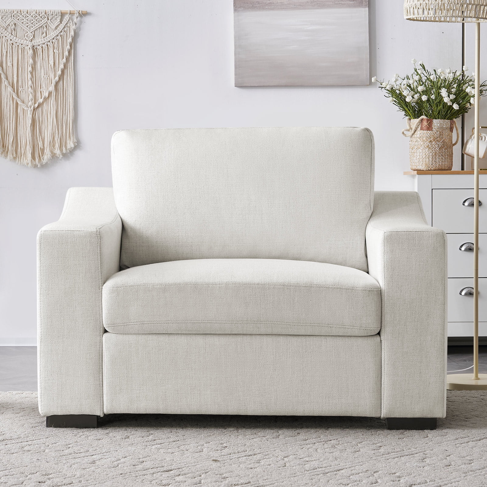 July's Song 48"W Accent Chair and A Half,Modern Oversized Read Chair for Living Room,Large Comfy ... | Walmart (US)