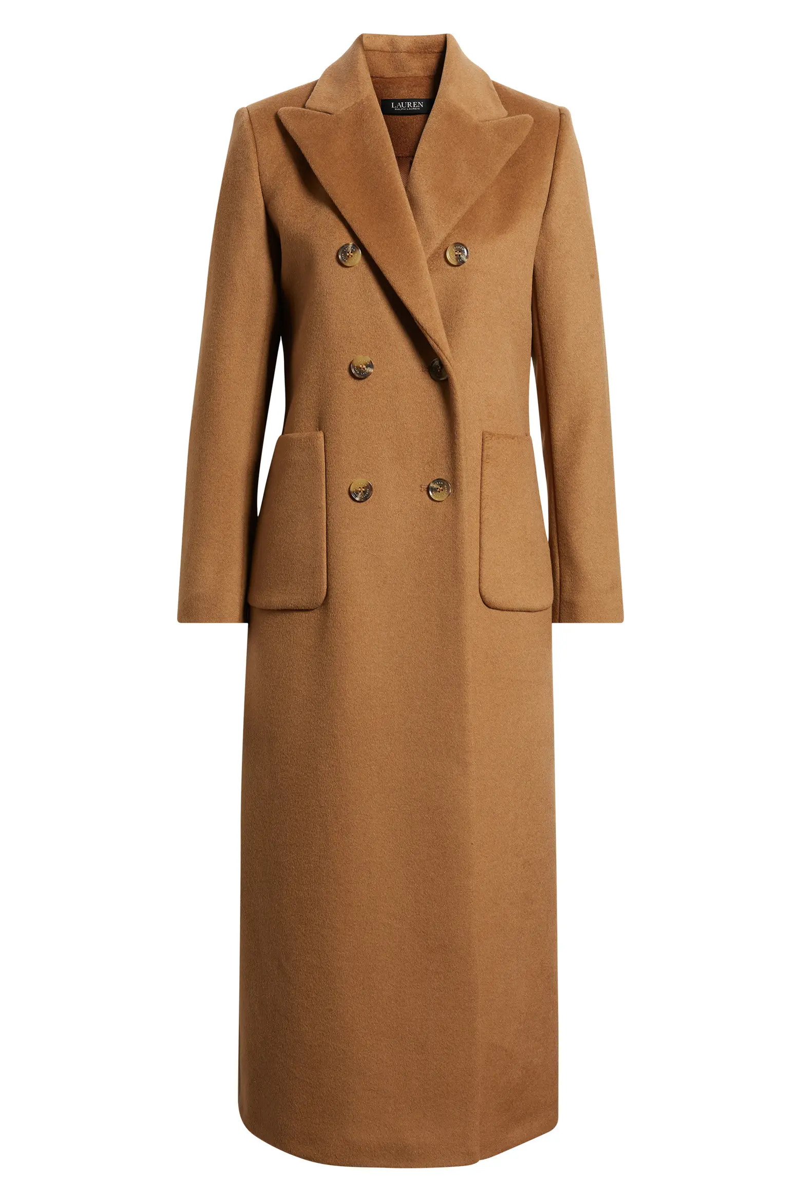 Double Breasted Longline Wool Blend Coat (Women) | Nordstrom | Nordstrom