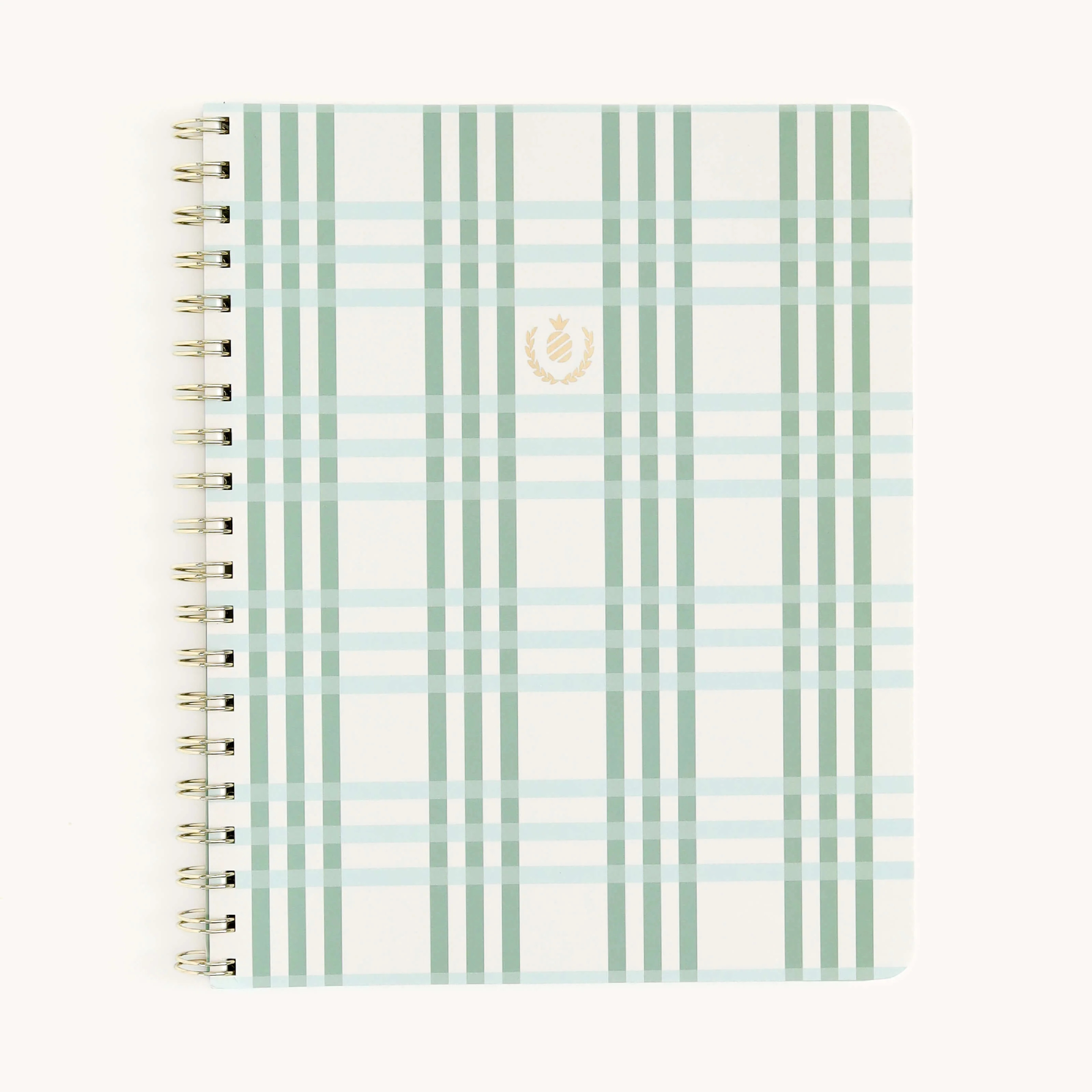 Notebook, Pistachio Plaid | Simplified