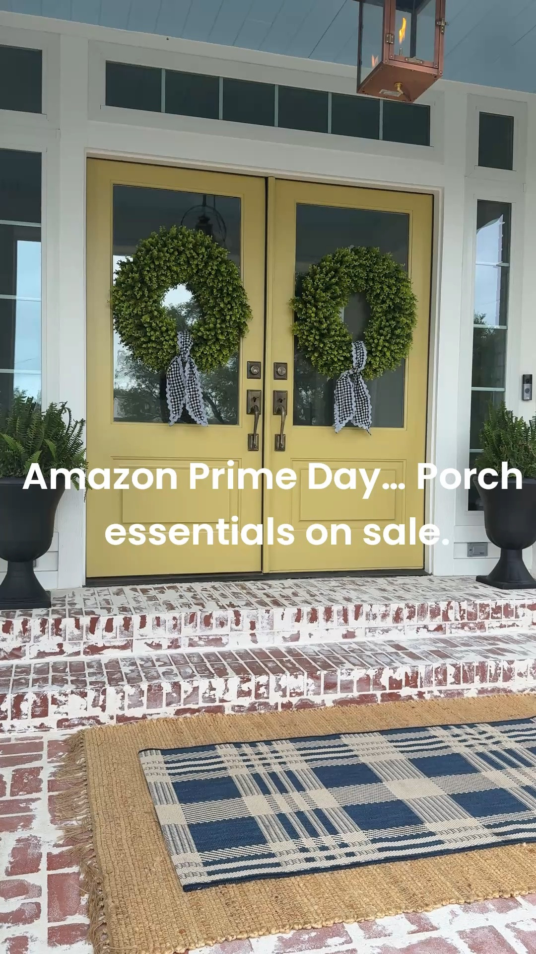 Your front porch sets the tone before anyone even walks through the door. 🌿 From the oversized planters to the storage stash and welcoming doormat, these are the pieces I use to create a timeless, polished entry. Even better—some of these favorites are on sale for Amazon Prime Day, so it’s a great time to grab them while the deals last