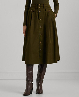 Women's Button-Front Midi Skirt | Macy's Canada