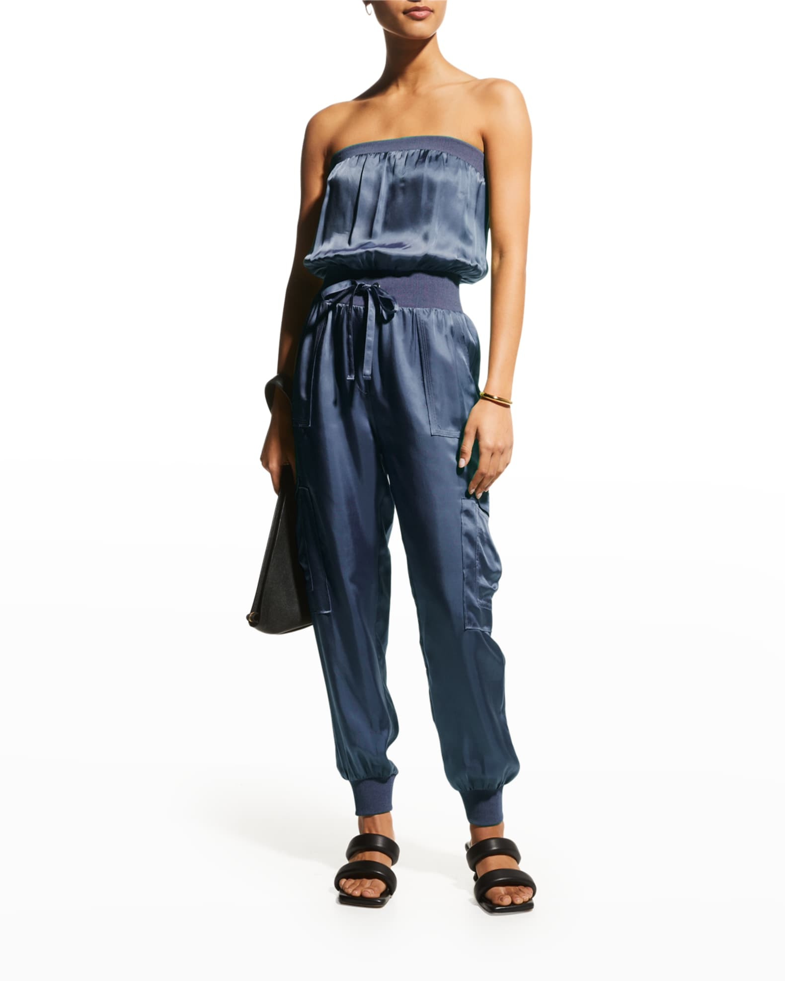 cinq a sept Patrice Strapless Jumpsuit | Neiman Marcus