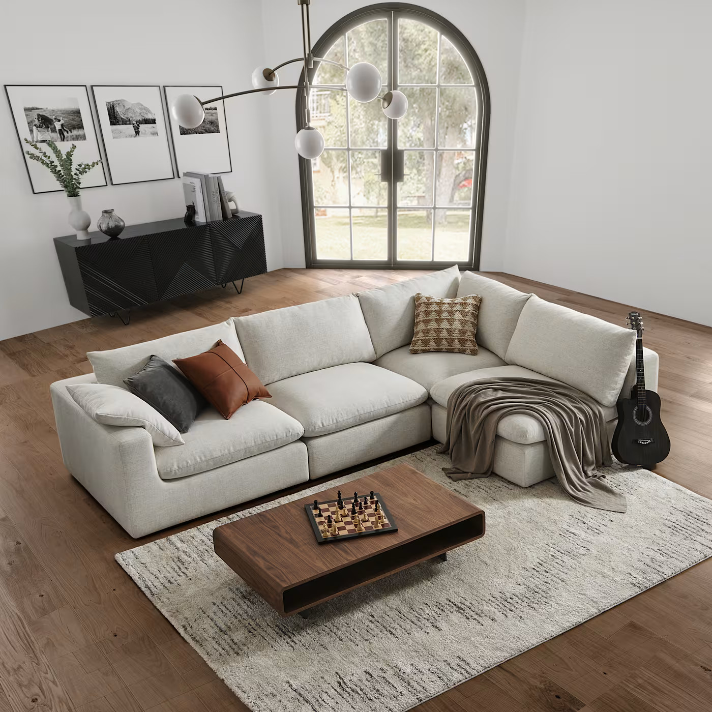 Dawson Chaise Sectional SofaSale | Castlery (AU)