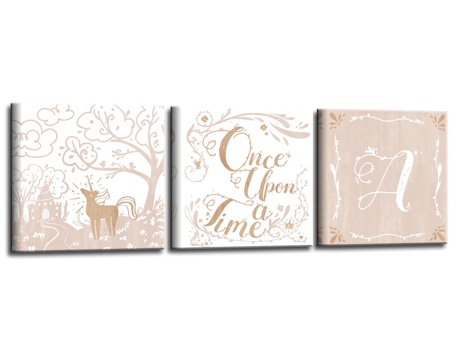 Harriet Bee Featherstone 3 Piece 'Once Upon a Time' Monogram Set | Wayfair | Wayfair North America