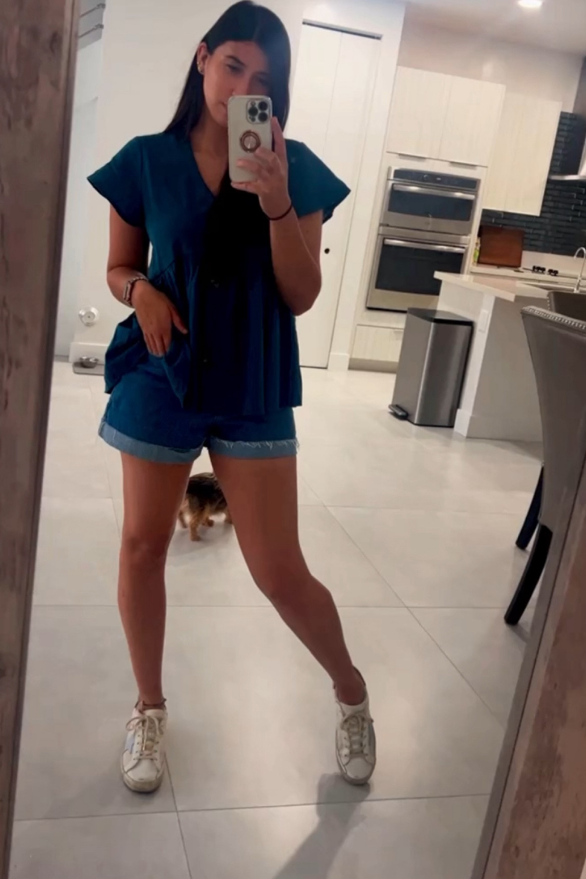 🌟 Weekend vibes in full effect! 🌟 Loving this effortless, chic look that's perfect for a casual Saturday. This flowy blue top pairs perfectly with comfy denim shorts, and these white sneakers are a must-have for any relaxed day out. Tap to shop the whole look! #SaturdayStyle #CasualChic #WeekendOutfit #OOTD #EffortlessStyle #DenimShorts #ComfyAndCute #LikeToKnowIt



#LTKFindsUnder50 #LTKStyleTip #LTKSeasonal