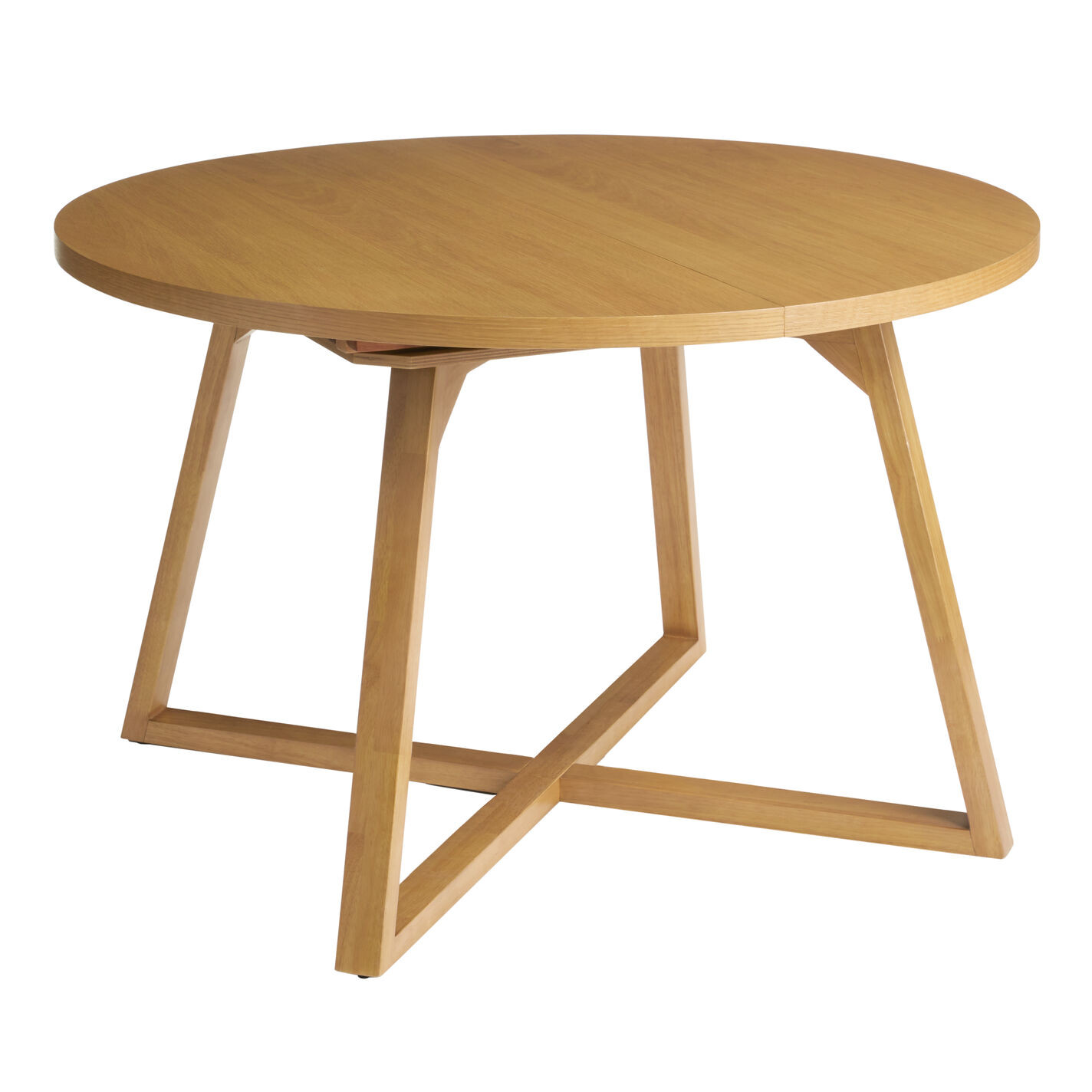 Maliyah Wood Rounded Extension Dining Table | World Market