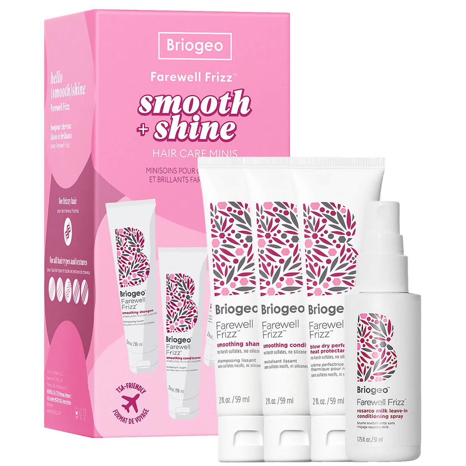 Briogeo Farewell Frizz Smooth + Shine Hair Care Minis | Cult Beauty