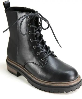 B.O.G. Collective Cascade Faux Leather Combat Boot | Nordstrom