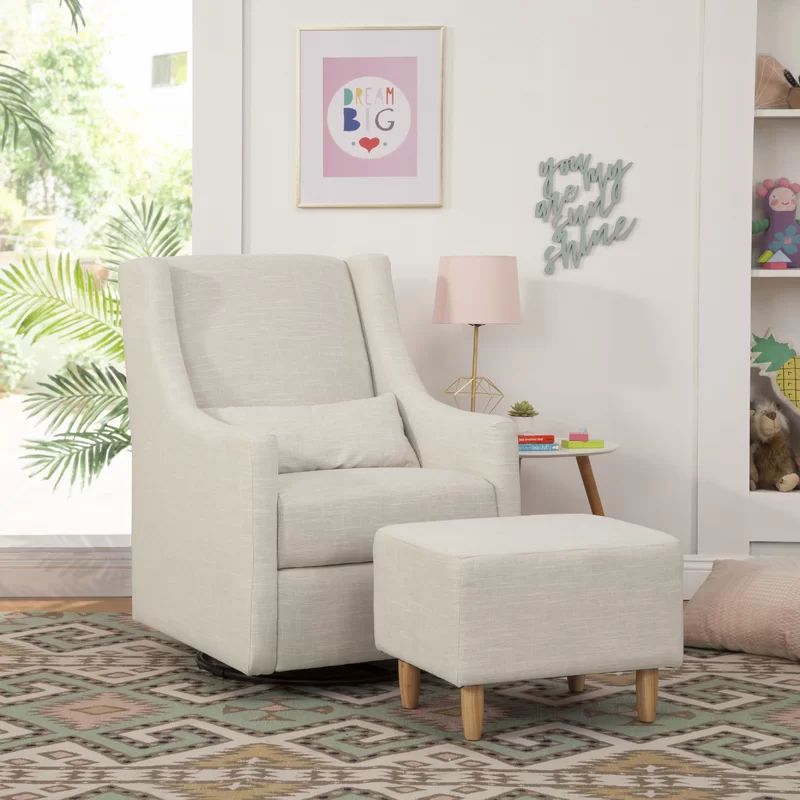 Toco Swivel Glider and Ottoman (Part number: M11287FTGRY) | Wayfair North America