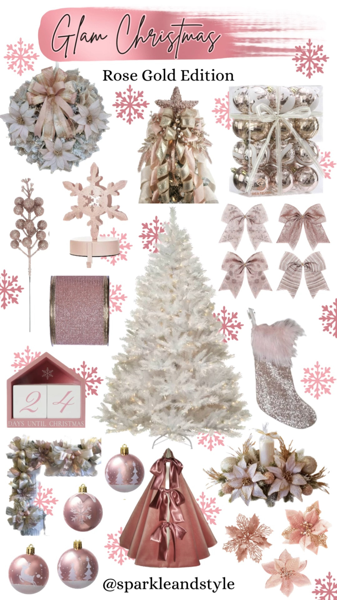 Glam Christmas: Rose Gold Edition 💖

 Christmas decor, Christmas tree, Christmas ornaments, Christmas ribbon, Christmas tree skirt, christmas stocking, Christmas wreath, Christmas tree topper, Christmas stocking holder, rose gold Christmas decor, white Christmas tree, rose gold and pink Christmas ornaments, blush pink and gold Christmas ribbon, pink velvet Christmas tree skirt, rose gold sequin christmas stocking, rose gold Christmas wreath, rose Gold Christmas tree topper, rose gold Christmas stocking holder, blush and gold Christmas decor, home interior, home decor, home accessories, home decoration, glam Christmas decor, girly girl Christmas, Luxe Christmas, elegant Christmas, classy Christmas, Christmas tree decorations, Christmas decorations

#LTKSeasonal #LTKhome #LTKHoliday