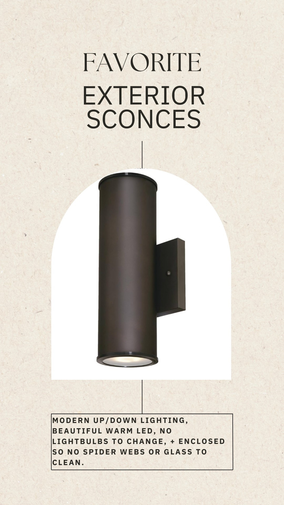 These are our FAVORITE exterior light sconces.  We have used them at multiple properties because the quality is amazing and we absolutely love the low maintenance (no bulbs to change or glass to clean)!  They really upgrade any exterior with their warm up/down lighting at night!

#LTKSaleAlert #LTKHome #LTKFindsUnder100