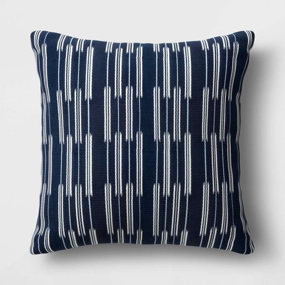 Oversize Woven Throw Pillow Navy - Threshold™ designed with Studio McGee | Target