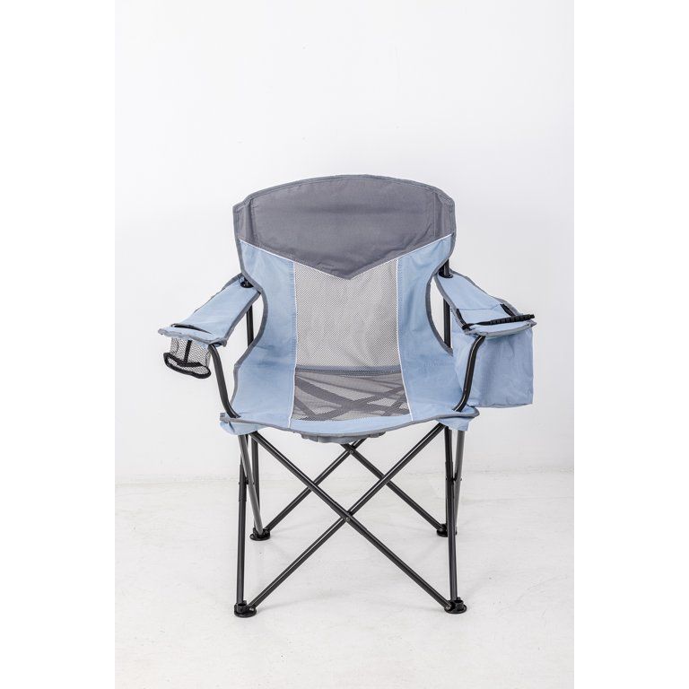 Ozark Trail Oversized Mesh Cooler Chair, Aqua/Grey | Walmart (US)