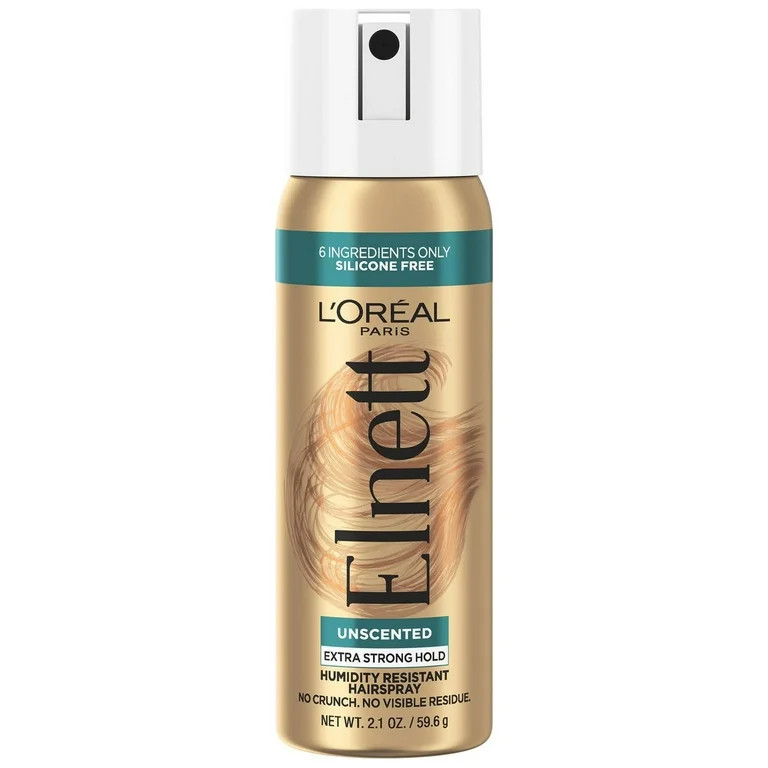 L'Oreal Paris Elnett Satin Extra Strong Hold Light Hairspray, Unscented, 2.2 oz | Walmart (US)