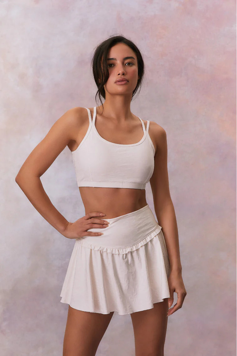 Aiden Bow Print Sports Bra | LoveShackFancy