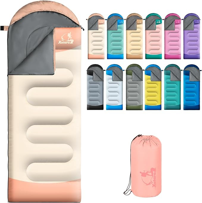 Sleeping Bags for Adults Kids - 3 Season Cold&Warm Weather Waterproof Camping Sleeping Bag - Ligh... | Amazon (US)