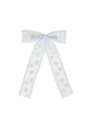 petit moments Angelic Hair Bow in Sky from Revolve.com | Revolve Clothing (Global)