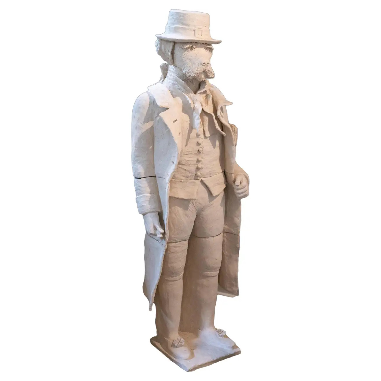 Terracotta Anthropomorphic Bust of a Standing Dog | 1stDibs