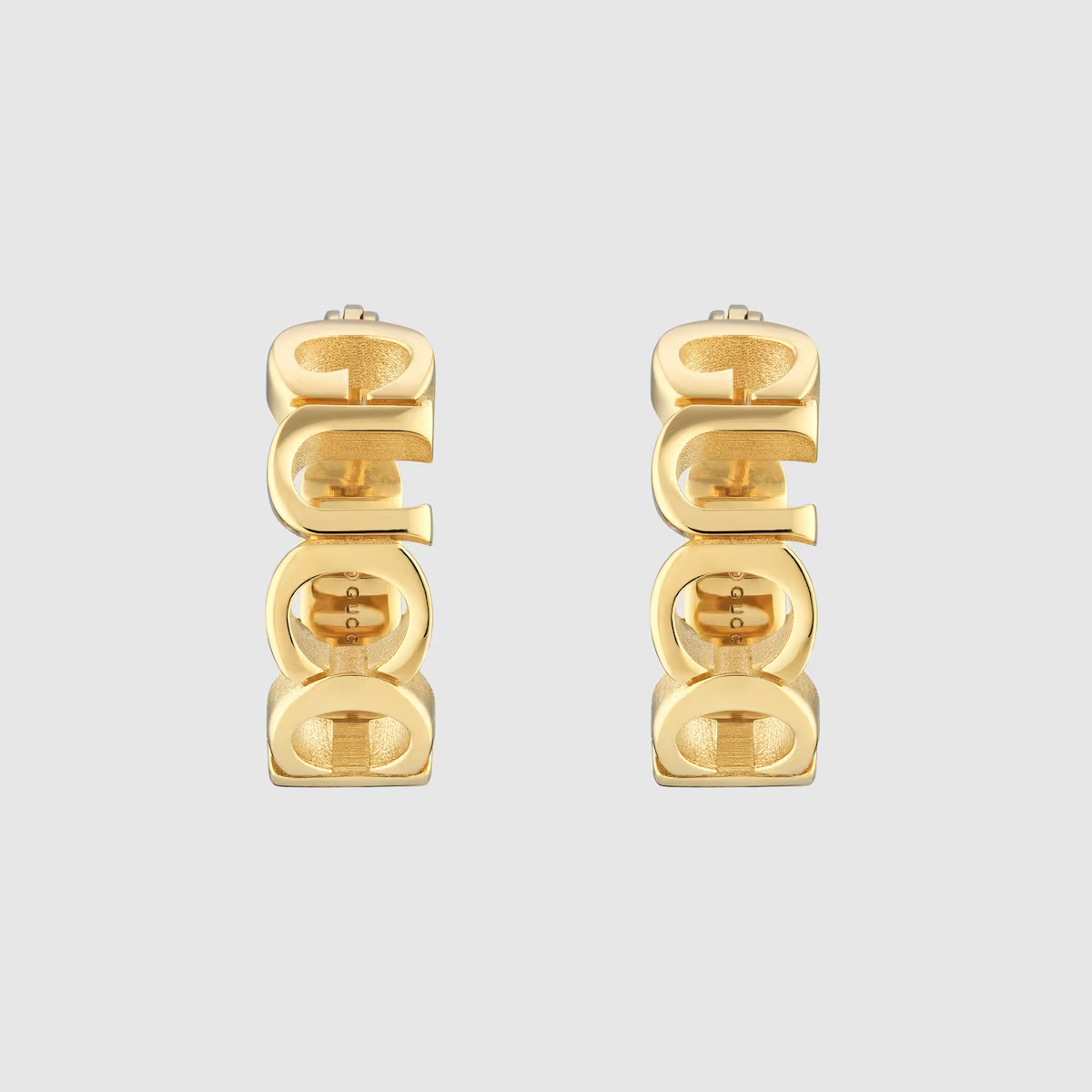 'GUCCI' letter hoop earrings | Gucci (US)