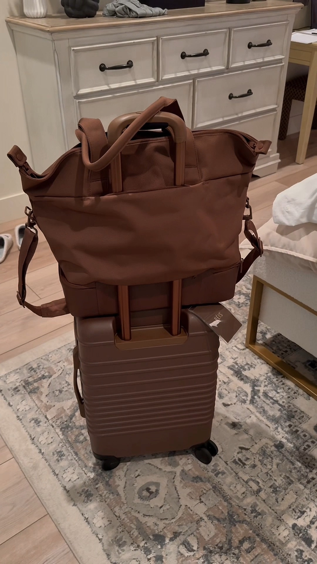 ✨ THE DREAM TRAVEL DUO ✈️🤎

Okay, I’m officially obsessed with my BÉIS luggage. The quality is SO top-tier, but I love that it still feels affordable compared to a lot of luxury luggage brands.

I went with Maple because I think it’s such a classic, timeless color 🤎 — but they have SO many fun color options if you want something a little more bold!

I paired the roller carry-on + matching Weekender, and it’s truly the perfect travel combo. I also love that they have tons of different set pairings depending on what your travel needs look like.

And right now, they’re offering up to 20% OFF sets 🙌🏼✈️

If you’ve been needing new luggage, this is your sign!! 🛍️🤎

#LTKSaleAlert #LTKTravel #LTKmomlife