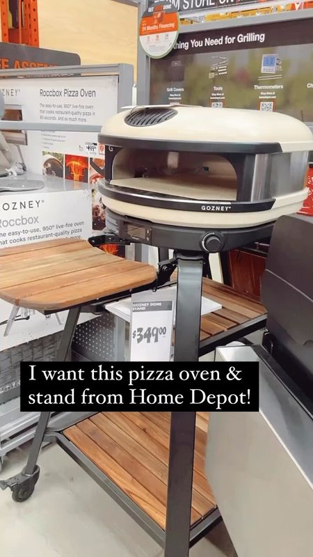 Video close-up of this pizza oven and stand available at Home Depot. 🙌🏻

It’s definitely on my wish list for summer and fall dinners! 

#pizzaoven #pizzagrill #cooking 