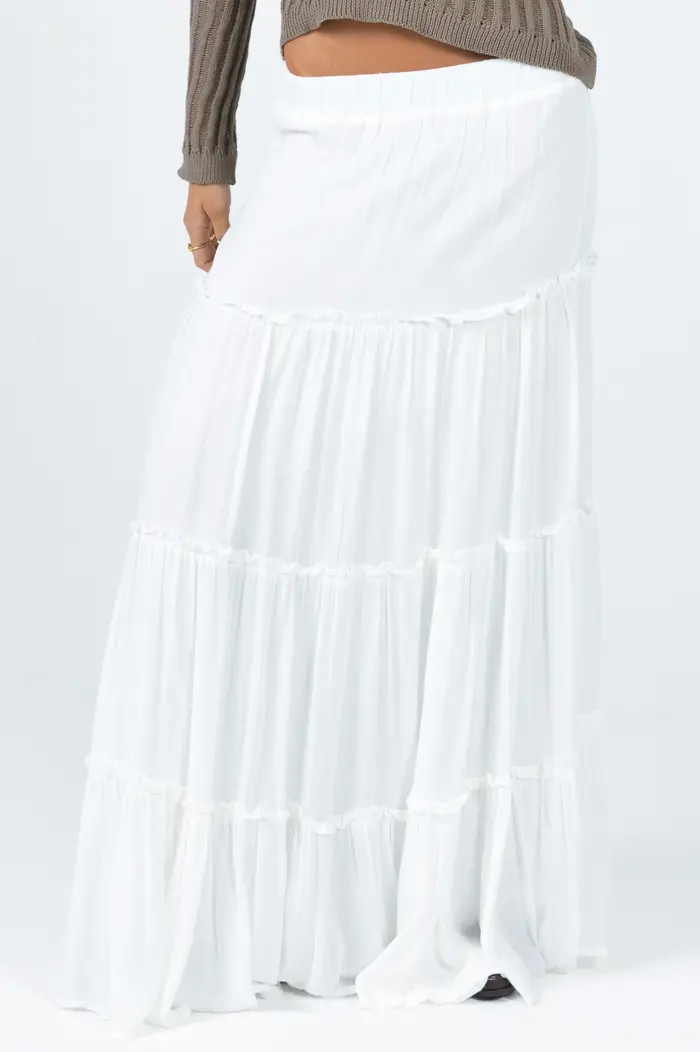 Princess Polly Miriah Tiered Maxi Skirt | Nordstrom | Nordstrom