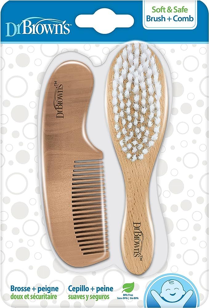 Dr. Brown’s Soft and Safe Baby Brush + Comb | Amazon (US)