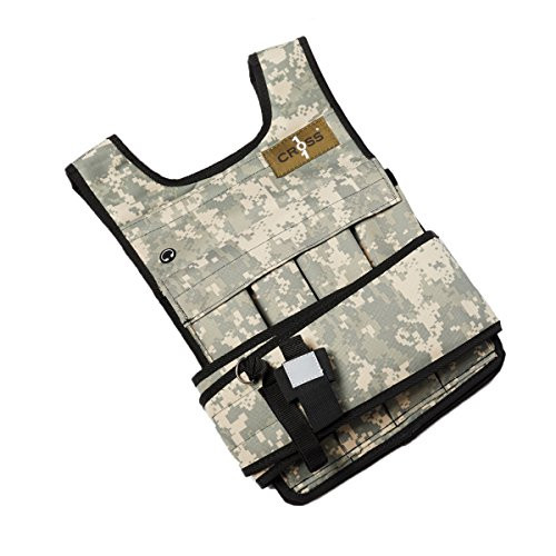 Cross101 Camouflage Adjustable Weighted Vest with Shoulder Pads, 20 Piece | Amazon (US)