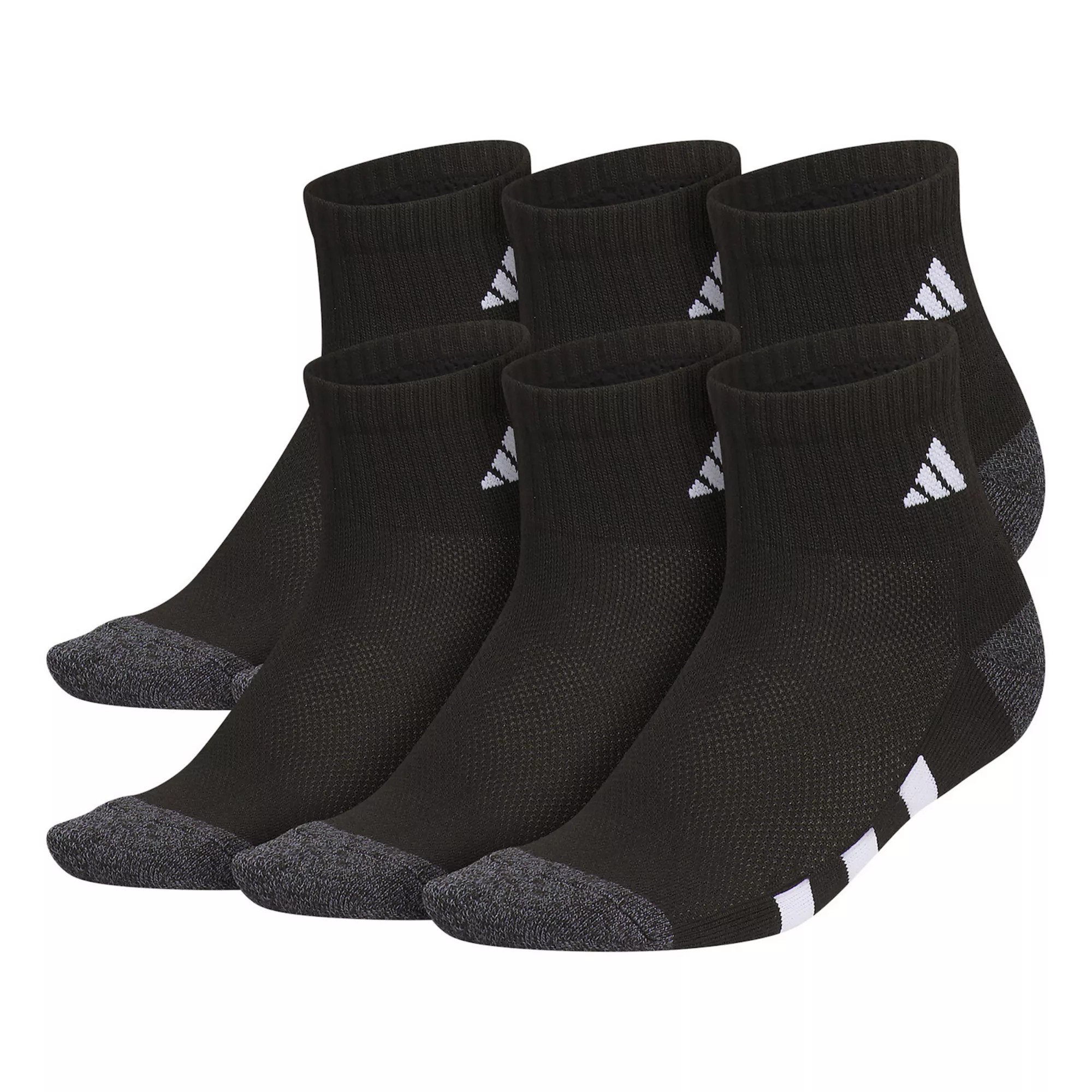 Boys adidas Athletic Cushioned 6-Pack Quarter Sock | Kohl's