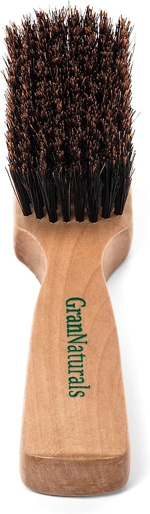 GranNaturals Mens Boar Bristle Hair Brush - Natural Wooden Club Style Wave Brush for Men - Stylin... | Amazon (US)