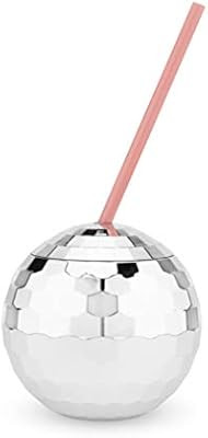 True Fabrication 5746 Disco Ball Drink Tumblers, Silver | Amazon (US)