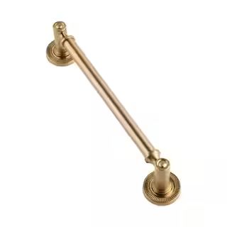 Sumner Street Home Hardware Minted 6 in. Center-to-Center Satin Brass Cabinet Pull RL060155 | The Home Depot