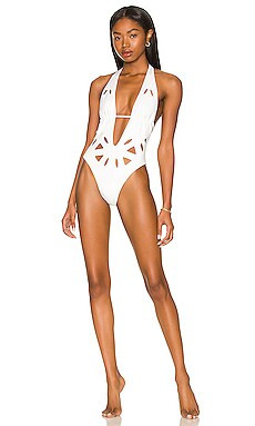 GIGI C Casey One Piece in White from Revolve.com | Revolve Clothing (Global)