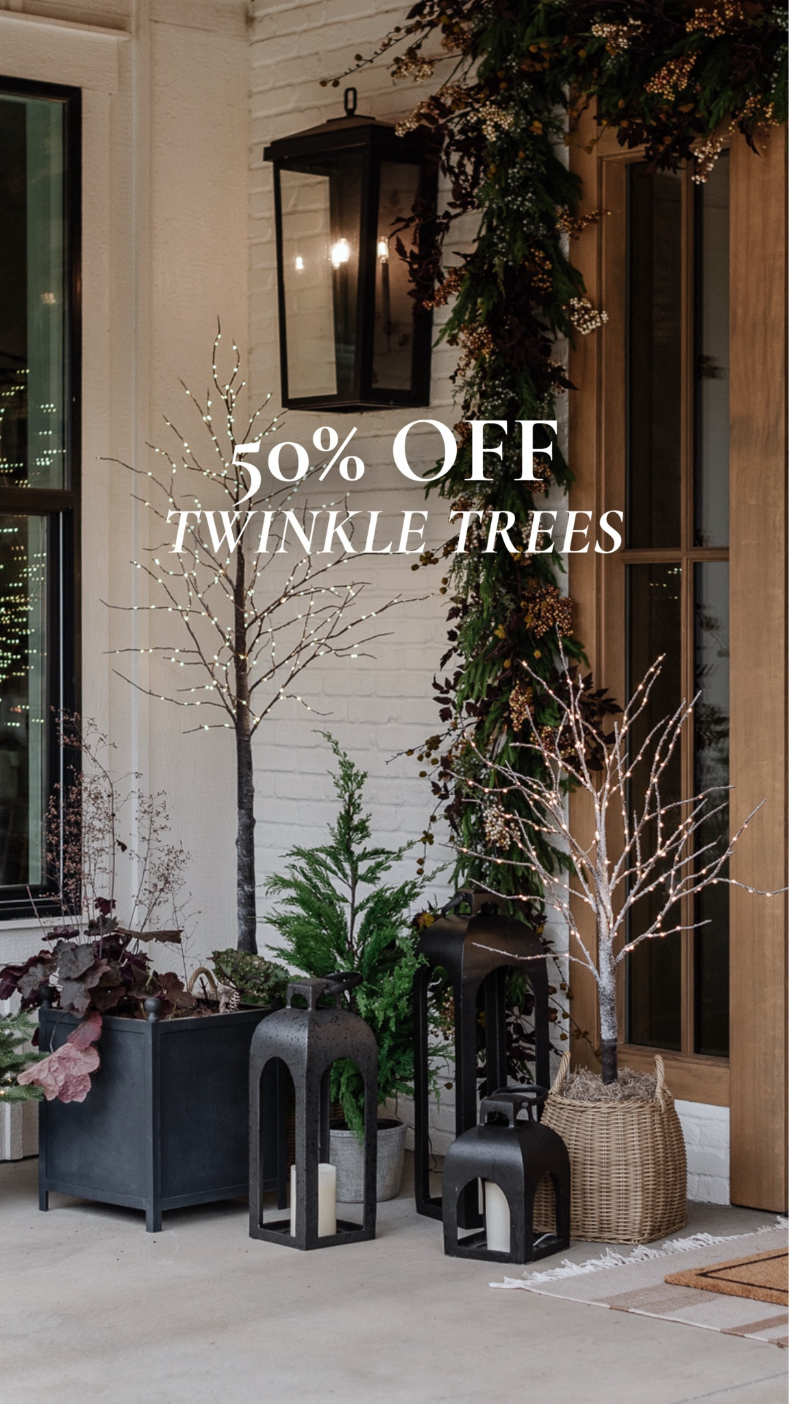 50% off my twinkle trees!! These will sell out! $25 for 4’ and $50 for 6’. They also come in a white birch option. 

Holiday decor, Christmas, decor, twinkle trees, target, sale, front porch, decor, planter, Norfolk, garland, outdoor line 

#LTKHoliday #LTKFindsUnder50 #LTKHome