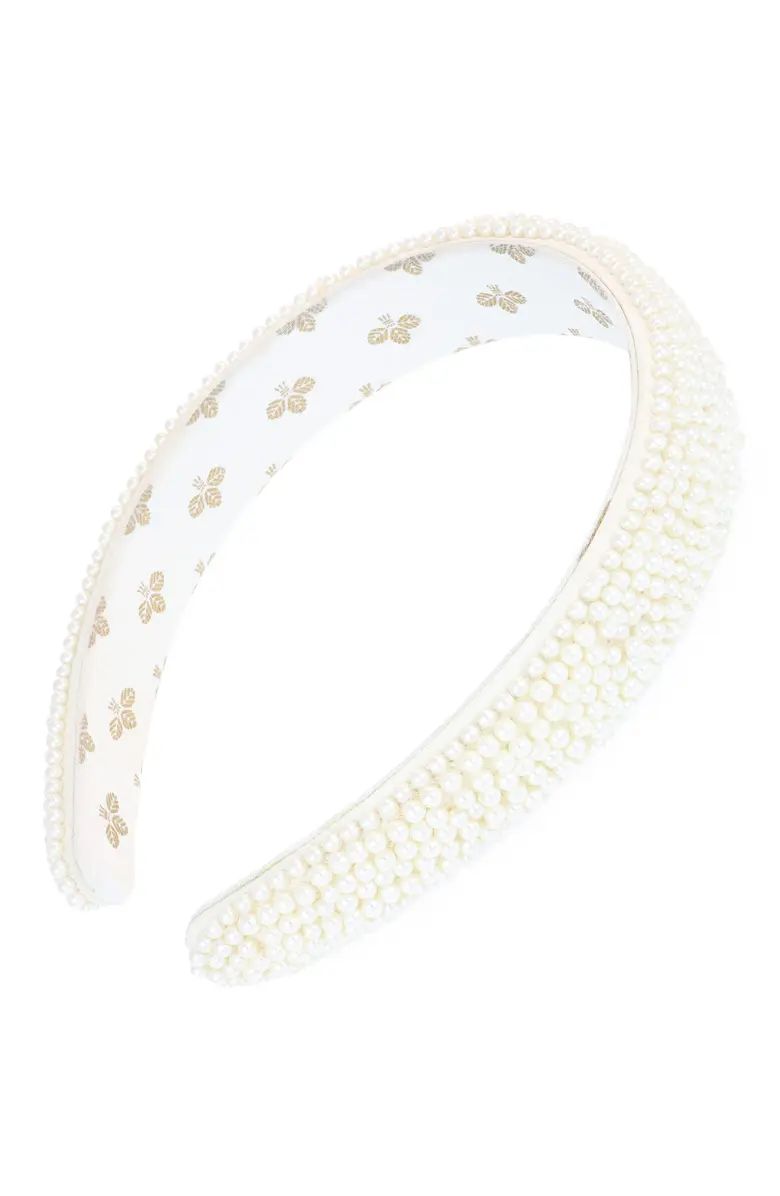 Glade Imitation Pearl Padded Headband | Nordstrom