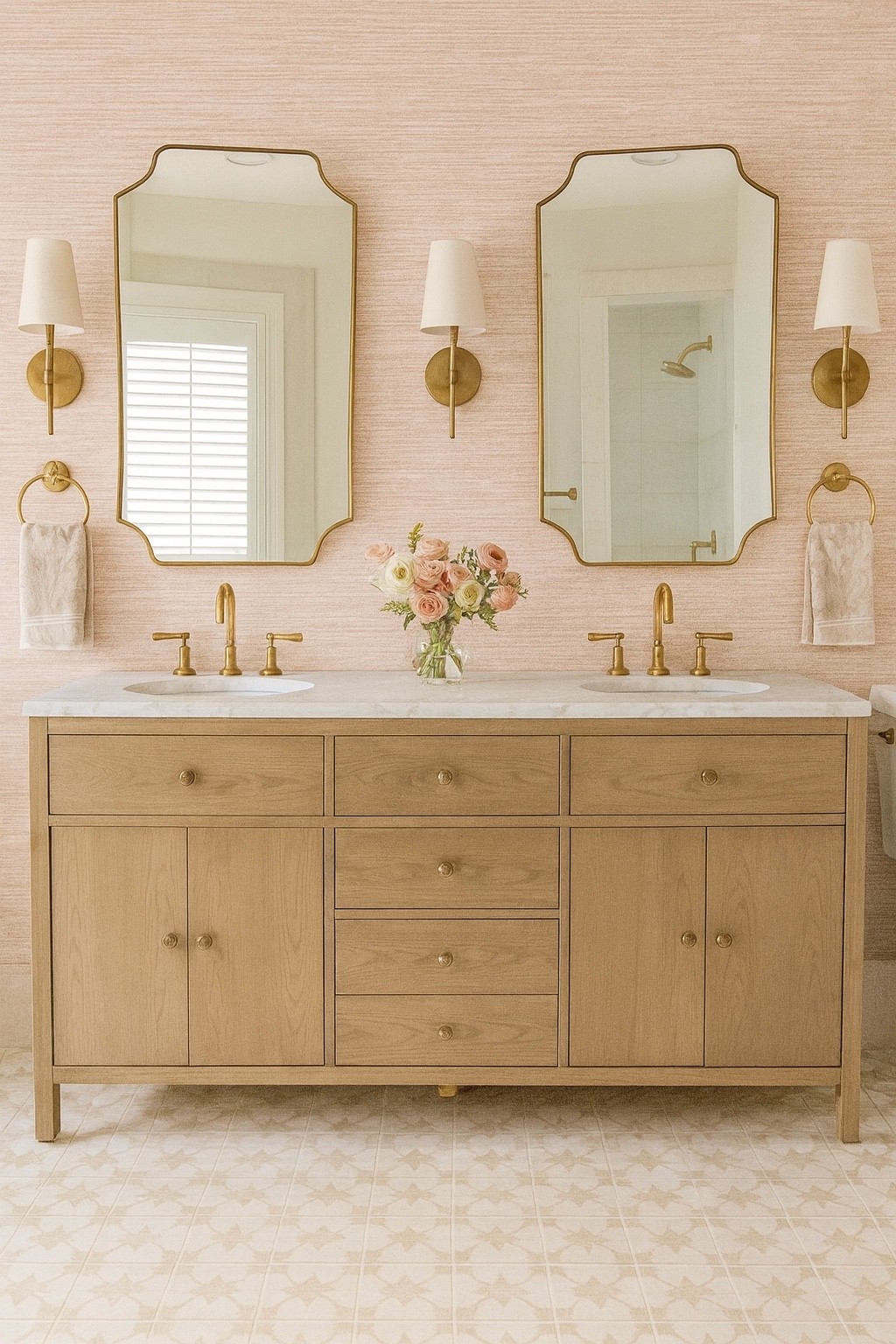 A dreamy bathroom for girls to share 

#bathroom #homedecor #vanity #mirror #lighting 

#LTKSaleAlert #LTKKids #LTKHome