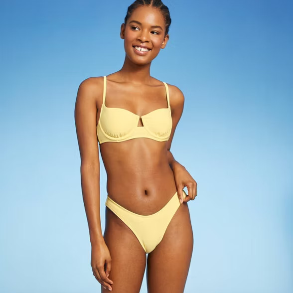 Juniors' Cheeky High Leg Scoop Bikini Bottom - Xhilaration™ | Target