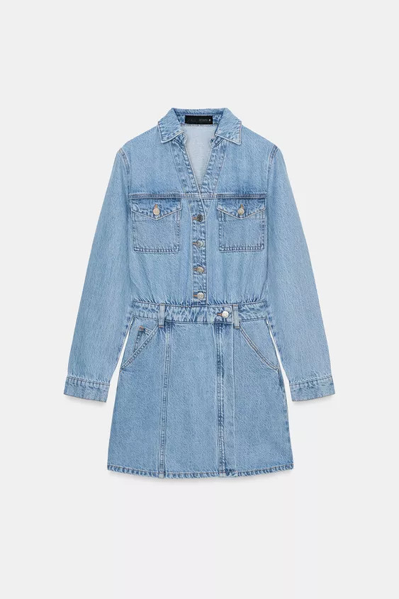 Z1975 SHORT DENIM DRESS | Zara Canada