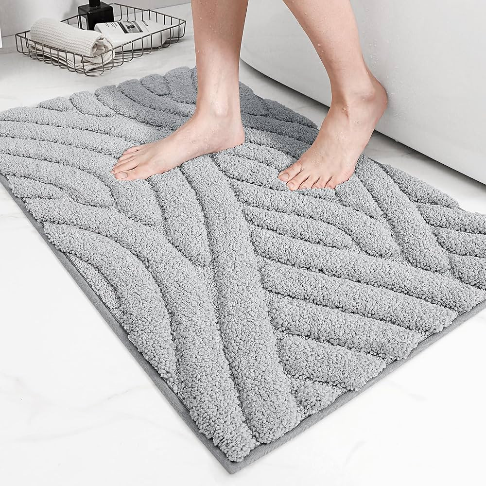 Color G Bath Mat, 16"x24" Bathroom Mat for Floor, Washroom, Non Slip Bathroom Rug for Absorbing W... | Amazon (CA)
